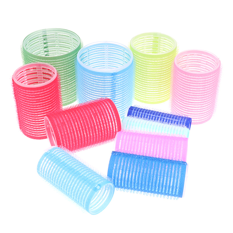 Hair Rollers 6Pcs Curlers Self Grip Holding Rollers Hairdressing Curlers Hair Design Sticky Cling Style For DIY ► Photo 1/6