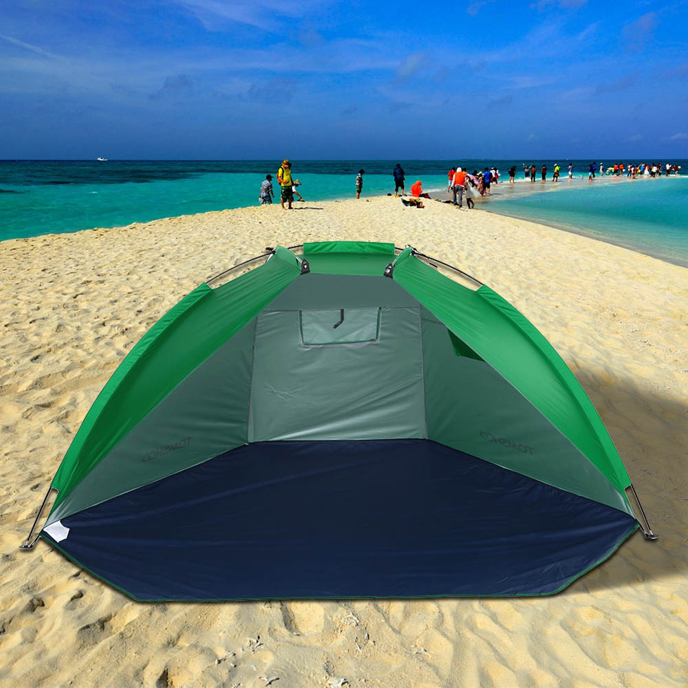 TOMSHOO 2 Persons Camping Tent Single Layer Outdoor Tent Anti UV Beach Tents Sun Shelters Awning Shade for Fishing Picnic Park ► Photo 1/6