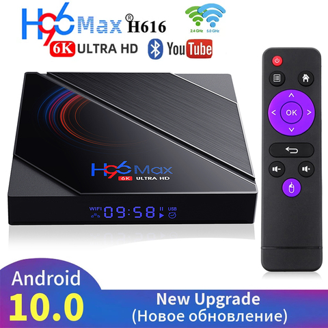 madras Snavs kilometer TV Box Android 10 64GB Smart TV Box 2022 H96 MAX H616 Google Voice  Assistant 6K Wifi 2.4G&5.8G Play Store Box Set Top Box - Price history &  Review | AliExpress Seller -