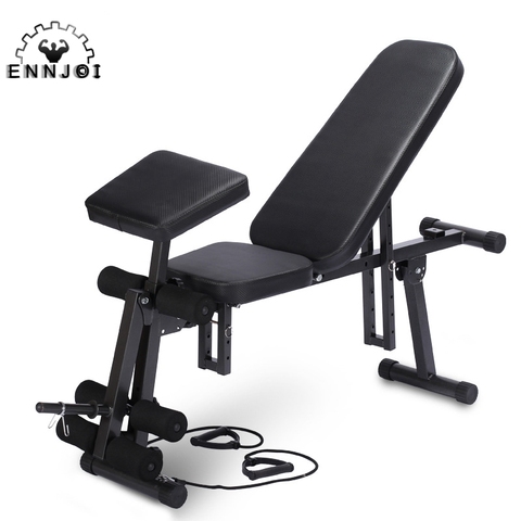 Adjustable Sit Up Weight Bench Comfortable Stable Durable Multi-functional Fitness Workout Bench Exercise Training ► Photo 1/4