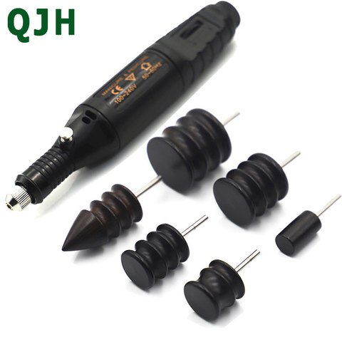 Leather Tool Edge Electric Polishing Slicker Sandalwood Electric Grinding Head leather timming Polishing DIY Tools Tip Burnisher ► Photo 1/6