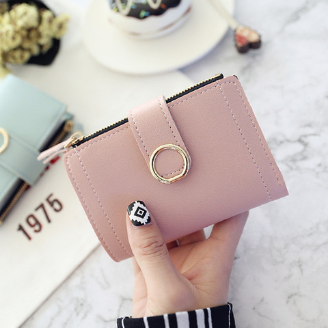 Women Wallets Small Fashion Brand Leather Purse Women Ladies Card Bag For Women 2022 Clutch Women Female Purse Money Clip Wallet ► Photo 1/6