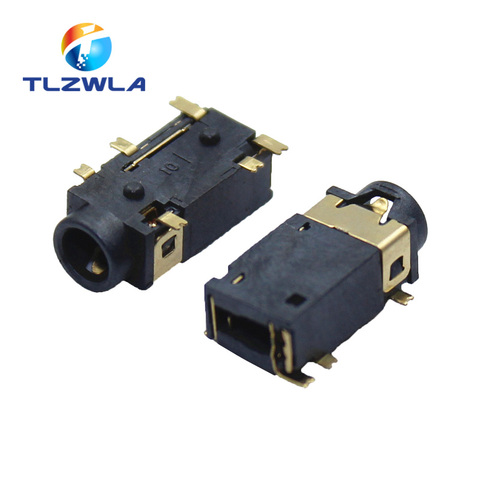 10PCS 3.5 MM headphone socket Audio socket PJ-342 Surface mounted 6 feet Double track gold plated PJ342 ► Photo 1/3