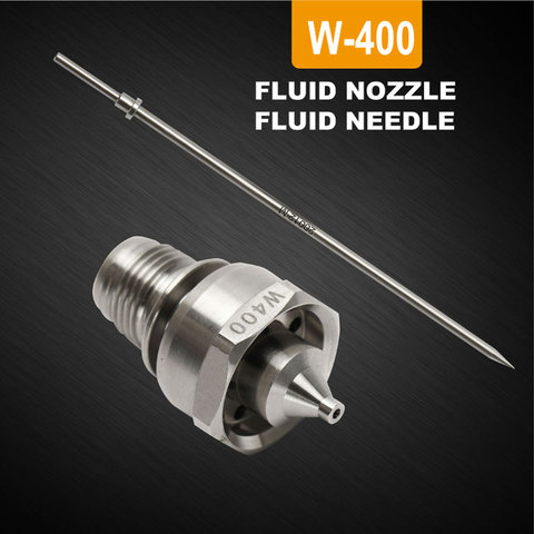 free shipping W-400 spray gun nozzle needle set, kit for japan original W400 spray gun repair kit fluid nozzle and needle set ► Photo 1/6