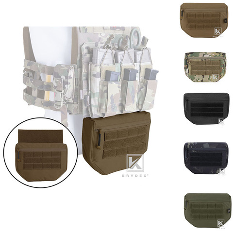 KRYDEX Tactical Drop Dump Pouch Fanny Pack For Plate Carrier JPC AVS CPC APC RRV Tactical Vest Tool Organizer Bag Front Pocket ► Photo 1/6