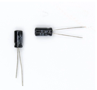 50PCS 50V 1UF 1UF 50V Electrolytic capacitor Size 5*11MM 50 V / 1 UF Aluminium electrolytic capacitor ► Photo 1/1