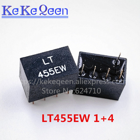 1pcs LT455EW LT455E 455E 455 1+4 5Pin DIP-5 455KHz ceramic filter For communication Signal relays ► Photo 1/5
