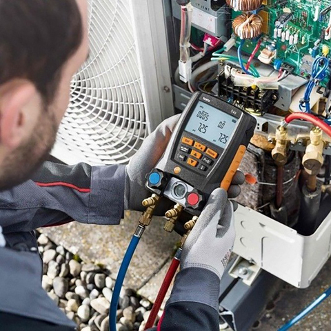 Testo 549 Refrigeration Manometer Manifold Air Pressure Gauge For Digital HVAC System Tester Kit Meter LCD Digital Manometer ► Photo 1/1
