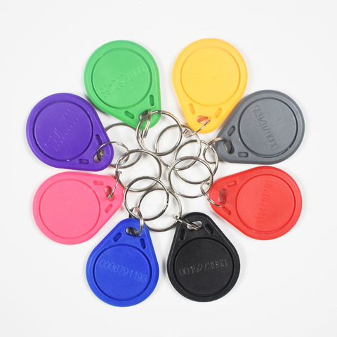 10Pcs RFID Tag Key Fob Keyfobs Keychain Ring Token 125Khz Proximity ID Card Chip EM4100 TK4100 for Access Control Attendance ► Photo 1/6