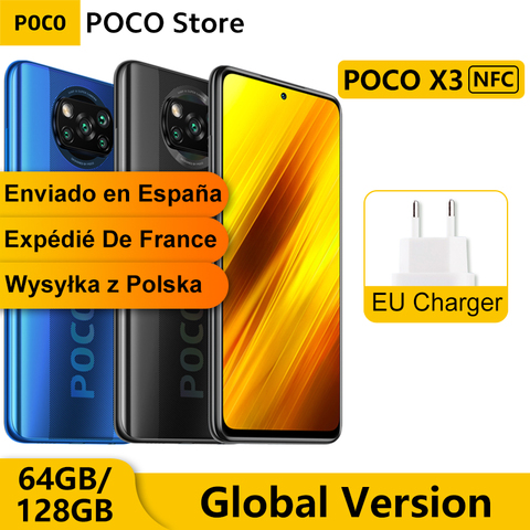 Global Version Xiaomi POCO X3 NFC 6GB 64GB / 128GB Smartphone Snapdragon 732G Octa Core 6.67