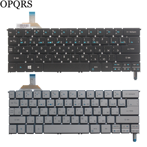 NEW Russian laptop keyboard FOR ACER Aspire S7 S7-391 S7-392 MS2364 RU keyboard with backlight ► Photo 1/6