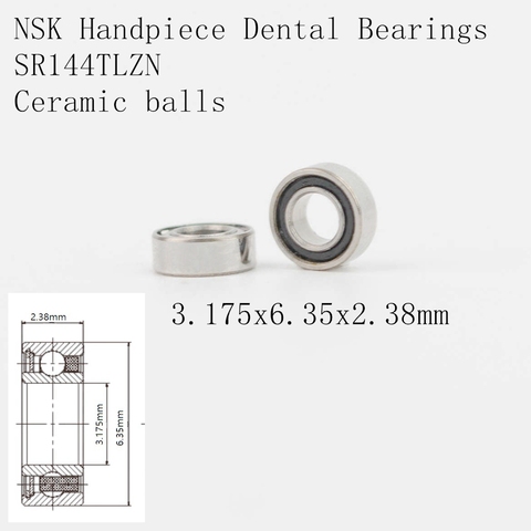 10pcs High Speed handpiece turbine ceramic dental bearings RUCA SR144TLZN ► Photo 1/5