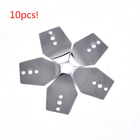 10pcs Swim Jig Blades, Stainless Steel Chatterbait Blade, Shakee Blades,Swim Jig Dancer 2.1cm x 1.6cm ► Photo 1/6