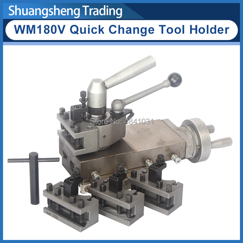 Quick-change toolholder assembly WM180V Lathe Tool holder Machine tool slide/Slide rest/Compound Rest Assembly ► Photo 1/6