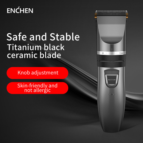 ENCHEN Professional Hair Trimmer Rechargeable Electric Hair Clipper Men's Cordless Haircut Adjustable Ceramic Blade Sharp X ► Photo 1/6