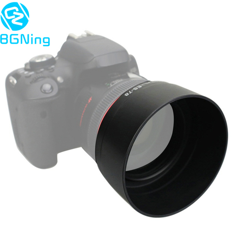 BGNing Lens Hood Replace ES-78 for Canon EF 50mm f/1.2L USM / 50 mm F1.2L USM Lenses 72mm ES78 Reversible Camera Shade Protector ► Photo 1/6