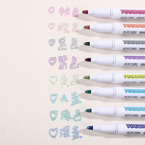 5 PCS Kawaii Highlighter Pens Double tips Candy Color Manga Markers Midliner  Pastel highlighter set Stationery