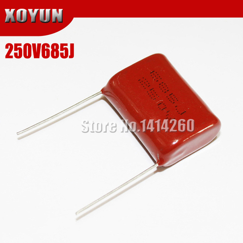 5PCS 250V685J 6.8UF CBB Pitch 25mm 250V 685J  CBB Polypropylene Film Capacitor ► Photo 1/1