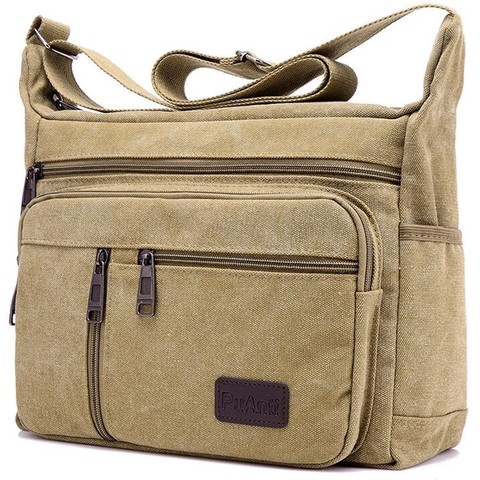 Men Canvas Shoulder Bags Casual Tote Travel Men's Crossbody Bag Luxury Messenger Bags Fashion High Quality Handbag ► Photo 1/6