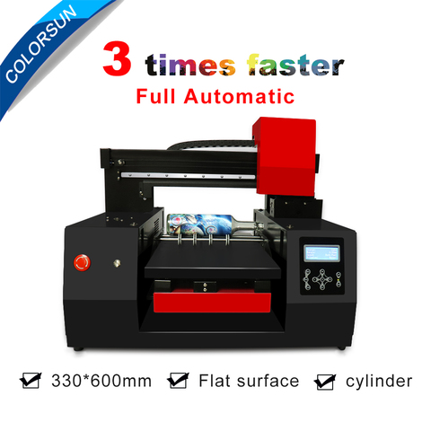 Colorsun Automatic 33*60cm A3+ UV Printer wood acrylic bottle Metal printer uv flatbed printer XP600 printhead faster speed ► Photo 1/6