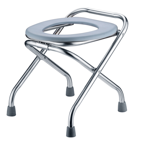 Thickened portable toilet camping for pregnant woman household foldable adult commode lightweight stainless steel stool chair ► Photo 1/5