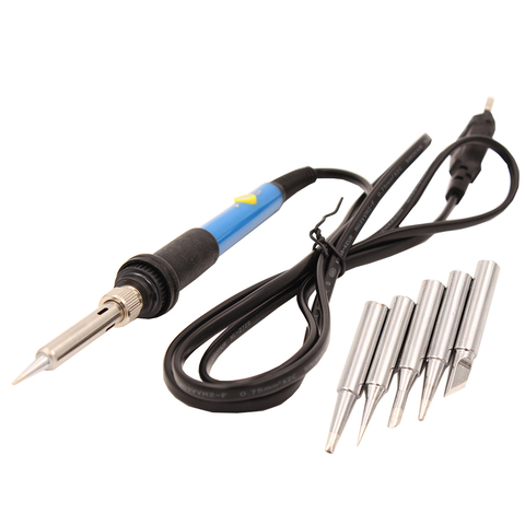 60W Adjustable Temperature Electric Soldering Iron Welding Station Tool Kit With 5pcs Solder Iron Tips Wire Stand Heater Sucker ► Photo 1/6