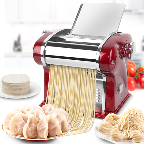 220V EU/AU/UK/US Electric Noodles Machine Automatic Stainless Steel Multi Dumpling Skin Dough Pressing Machine ► Photo 1/3