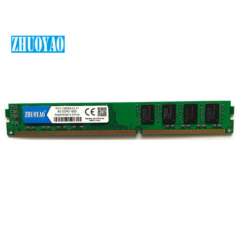 ZHUOYAO Memory RAM DDR3 4GB 8GB 1066mhz 1333mhz 1600MHZ PC3-8500 PC3-10600 PC3-12800 Desktop PC RAM Memory Memoria DIMM 4G 8G ► Photo 1/4