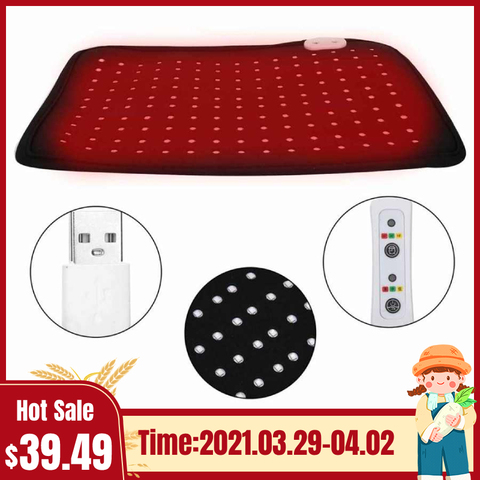 Knee Heating Massager Red Light Therapy Device Pain Relieve Near Infrared Pad for Arthritis Legs Care Warmer Protection Health ► Photo 1/6