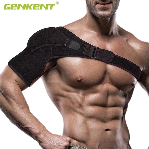 Adjustable Left/Right Shoulder Support Bandage Protector Brace Joint Pain Injury Shoulder Strap Guard Strap Wrap Belt ► Photo 1/6