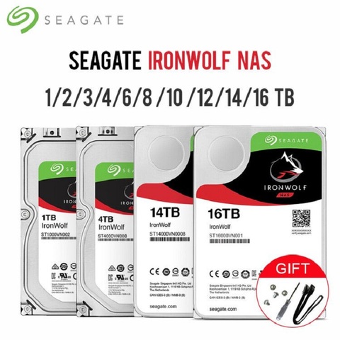 Seagate 1TB  2TB IronWolf SATA 3.0 HDD interface 64MB Cache 6Gb/s 5900 RPM 3.5