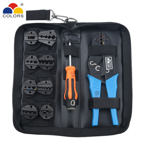 HS-40J Crimping Pliers Cap/coaxial Cable Wire Terminals Kit Insulated Multi Functional Brand Multifunctional Clamp Tools ► Photo 1/6