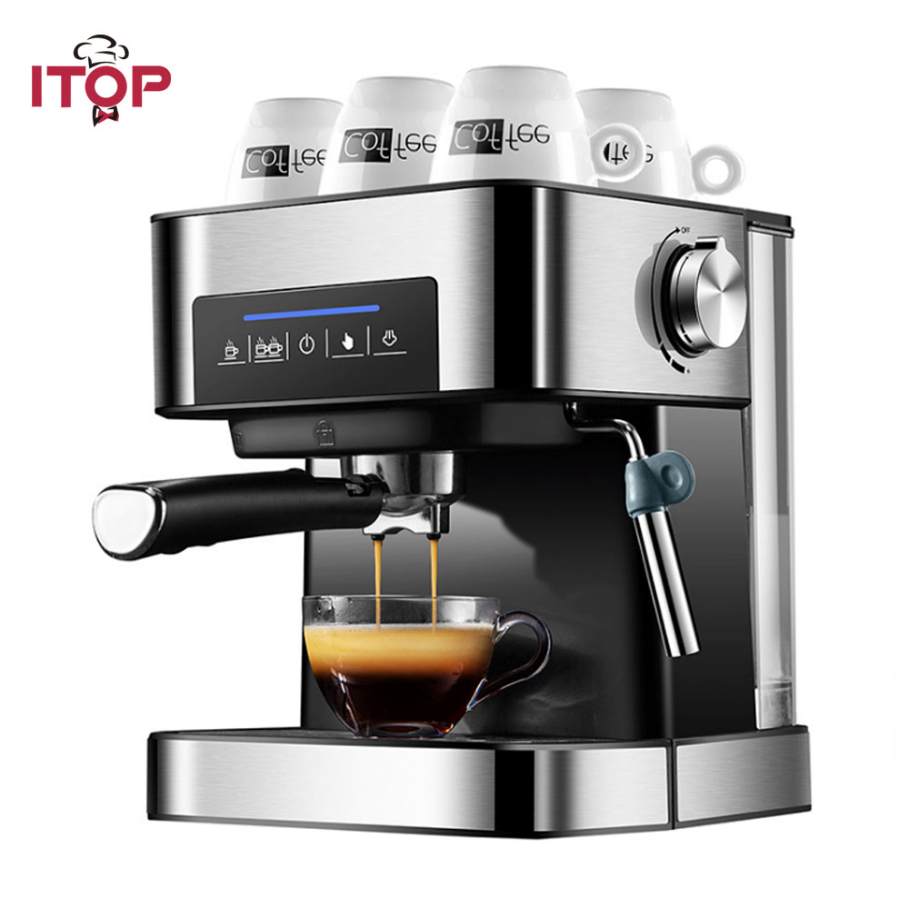 DEVISIB All-in-one Coffee Machine Professional Espresso Maker with Grinder  for Cappuccino Americano Kitchen Appliances 220V/110V - AliExpress