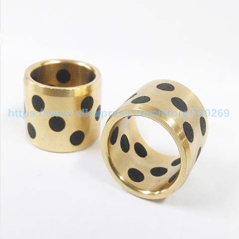 JDB Linear Graphite Lubricating Brass Bearing Bushing Sleeve ID 25mm OD 32mm 33mm 35mm ► Photo 1/6