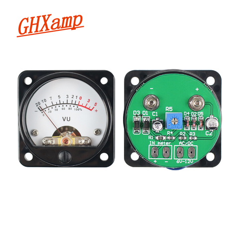 GHXAMP VU Meter Tube Amplifier 45mm Pointer LED Level Meter with Backlight for 3W-50W Audio Amplifier Radio Bile Machine DIY ► Photo 1/6