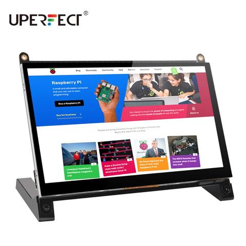 UPERFECT Protable Monitor Raspberry Pi touch screen 7-inch 1024X600 with dual speakers portable capacitive IPS display with HDMI ► Photo 1/6
