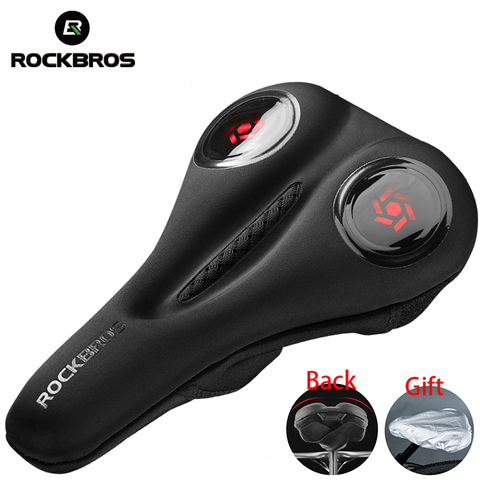 ROCKBROS MTB Bicycle Saddle Cover Liquid Silicone Gels Saddle Cover Hollow Breathable Comfortable Soft Cycling Seat Accessories ► Photo 1/6