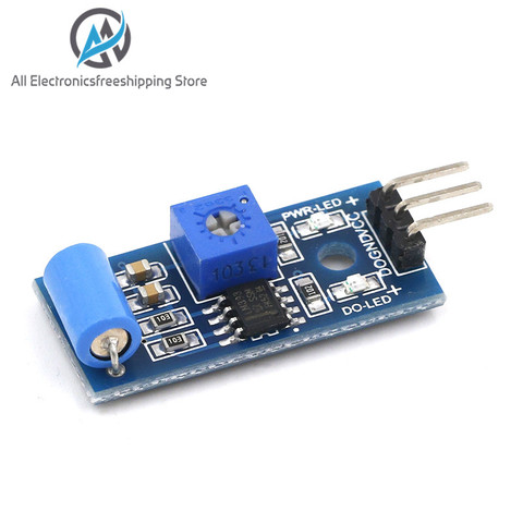 1pcs normally closed type vibration sensor module Alarm sensor module Vibration switch SW-420 for arduino ► Photo 1/6