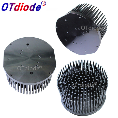 Round D133mm Pre-drilled led pin fin heatsink fit for Cob CREE cxb3590 Bridgelux V29 50-60w heat sink diy indoor ► Photo 1/6