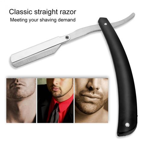 Manual Shaver Professional Straight Edge Stainless Steel Sharp Barber Razor Folding Shaving Shave Beard Cutter holder(No blade) ► Photo 1/6