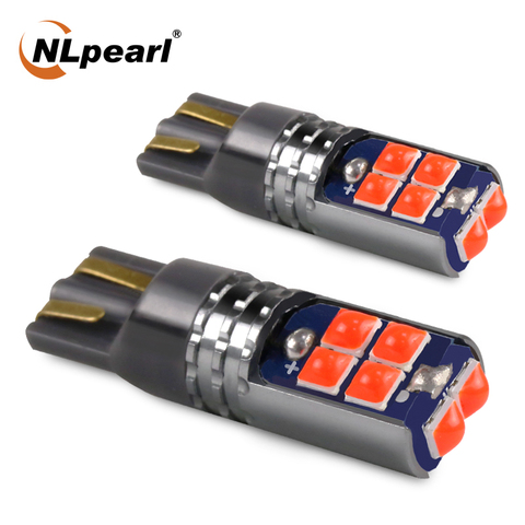 NLpearl 2x Signal Lamp T10 LED W5W LED Car Bulbs 3030 10SMD W5W Led Canbus 194 168 Car Reading Lamp Wedge Clearance Light 12V ► Photo 1/6