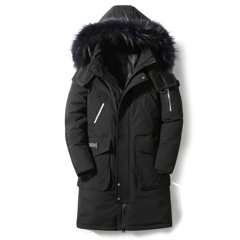 90%Down Jackets 2022 new winter men's down jacket high quality Detachable Fur Collar male's jackets thick warm Outdoor windproof ► Photo 1/6