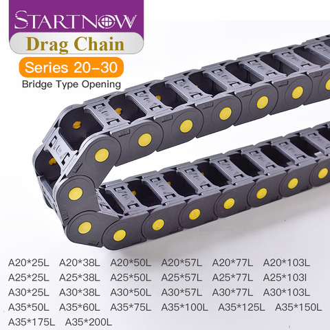 Startnow Bridge Opened 1 Meter/pc Transmission Cable Chain 20*25mm 25x50mm 30x57 Towline with End Connectors Plastic Drag Chains ► Photo 1/6