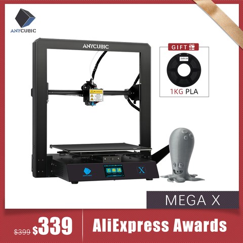 ANYCUBIC 2022 New I3 Mega/Mega X 3D Printer Full Metal 3d printer TFT Touch Screen High Precision cheapter 3D Drucker Impressora ► Photo 1/6