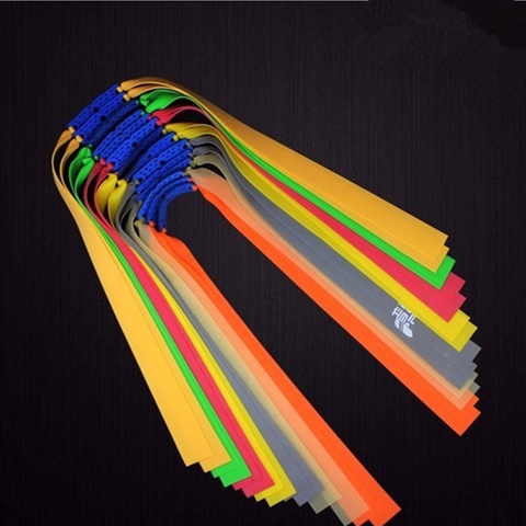 5pc Slingshots Flat Rubber Band Thicknes 0.55-0.8mm Catapult Natural Latex Flat Elastic Resilient for Shooting ► Photo 1/6