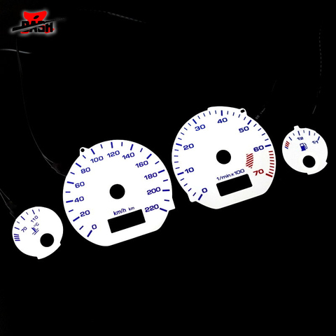 DASH Brand New EL glow gauge for Golf MK3 0-220 km 7000 RPM White panel reverse Blue light  ► Photo 1/6