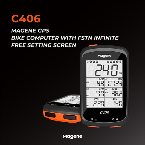 Magene GPS Bike Computer Wireless Bicycle Speedometer Odometer with 2.5 Inch LCD Display Waterproof Support Bluetooth  Ant Data ► Photo 1/1