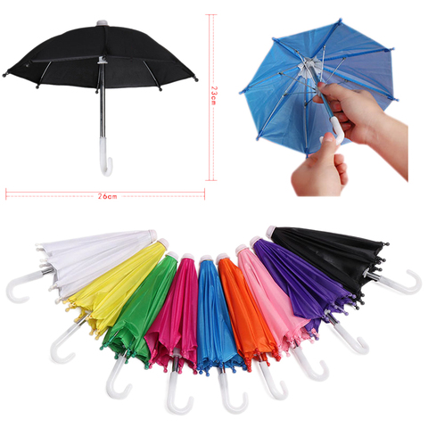 New 1/3 1/4 BJD Mini Umbrella Rain Gear For 18 Inch American&43Cm Baby New Born Doll Our Generation Accessory Birthday Gift ► Photo 1/2