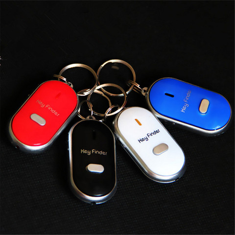 Wireless Whistle Key Finder Keychain Men Electronic Anti-Theft Ellipse Plastic Key Search Anti-Lost Device Car Keyrings Q-045 ► Photo 1/6