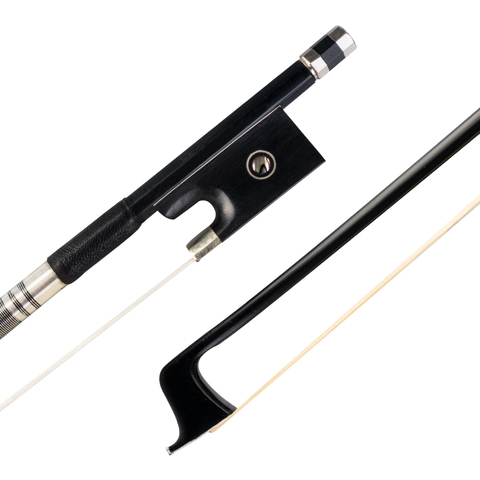 4/4 Violin Bow Carbon Fiber Violin/Fiddle Bow 4/4 Size Violin Ebony Frog W/ Paris Eye Inlay White Horsehair Fast Response ► Photo 1/6